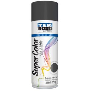 TINTA SPRAY PARA USO GERAL 350ML/250G TEKBOND PRETO-FOSCO